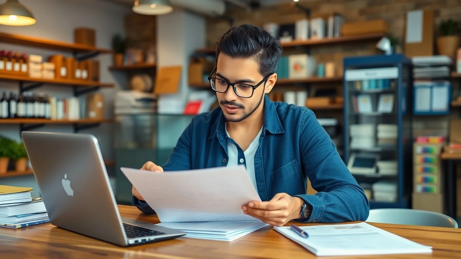 empreendedor gerenciando microempresa